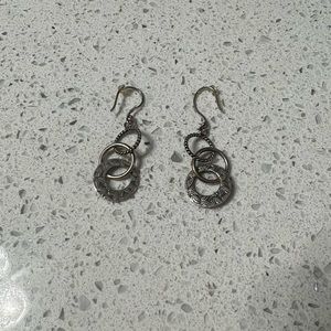 Silpada Sterling Silver Triple Threat Dangle Earrings
